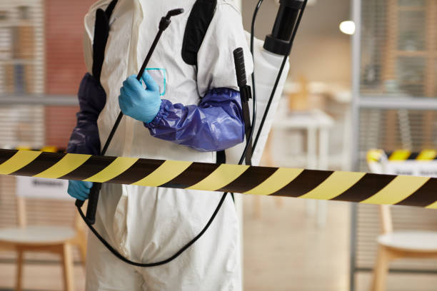 Professional Sewage Cleanup technician working in Moonachie, NJ